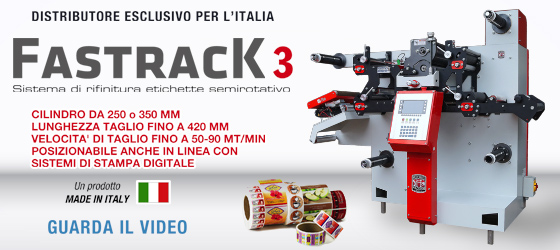 Sistema di rifinitura etichette semirotativo Fastrack 3